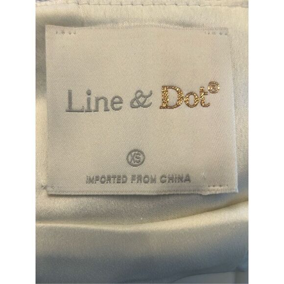 Line & Dot Sky stripe Kelly Dress sz XS fit & flare Revolve beachy nautical part - Picture 6 of 10